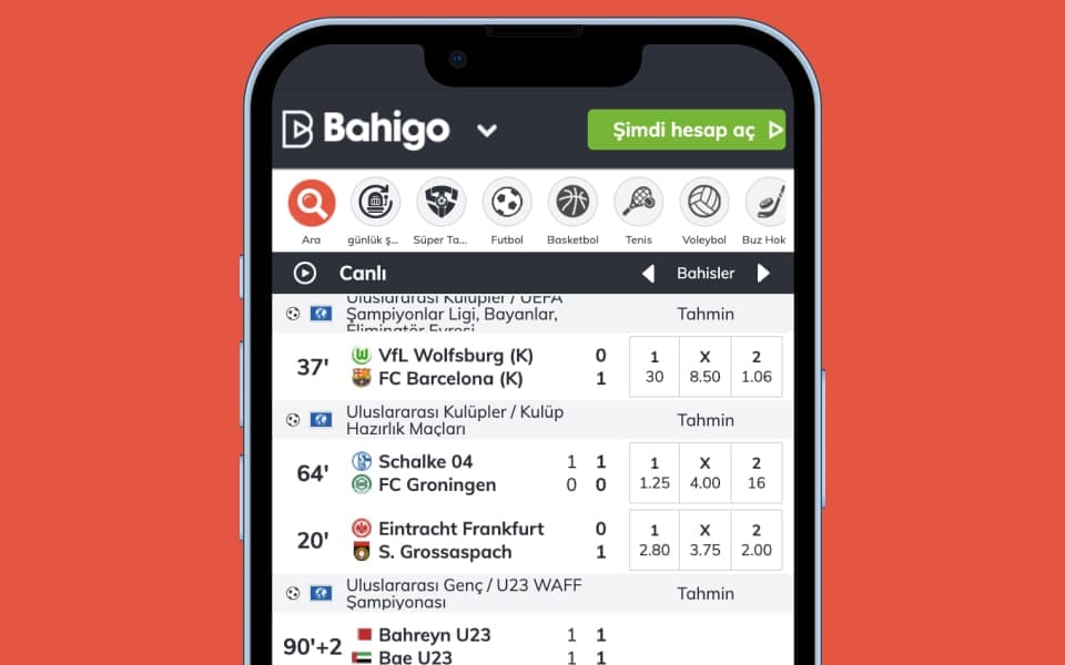 Bahigo mobil ekran görüntüsü