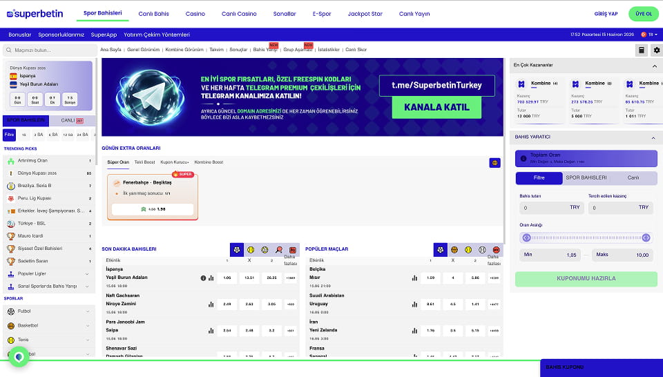 Superbetin ekran görüntüsü