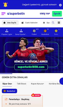 Superbetin mobil ekran görüntüsü